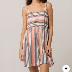 Rip Curl Sayulita Striped Cotton Beach Dress